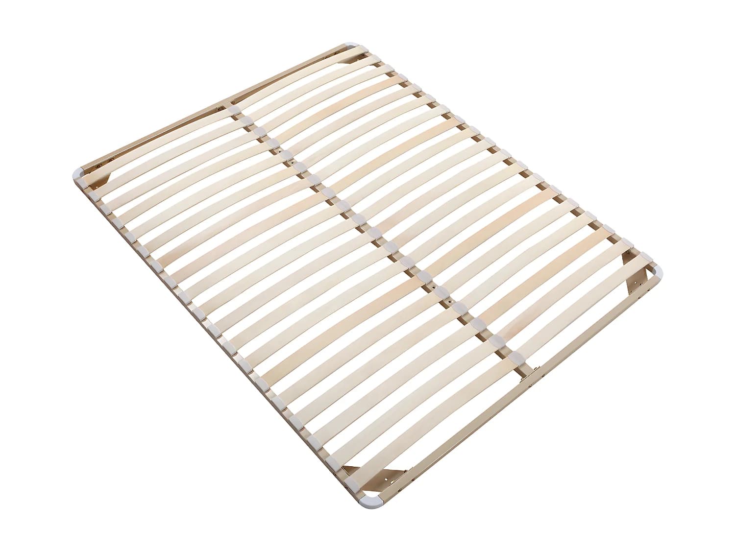 Sommier cadre à lattes 180 x 200 cm - 2x19 lattes - Sans pieds - Beige - KALISTA de YSMÉE