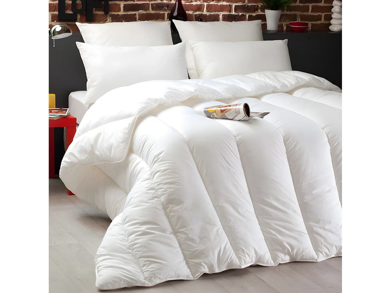 Pack couette Dodo "Scandinave" 220 x 240 + 2 oreillers 65 x 65 cm pour lit 2 places